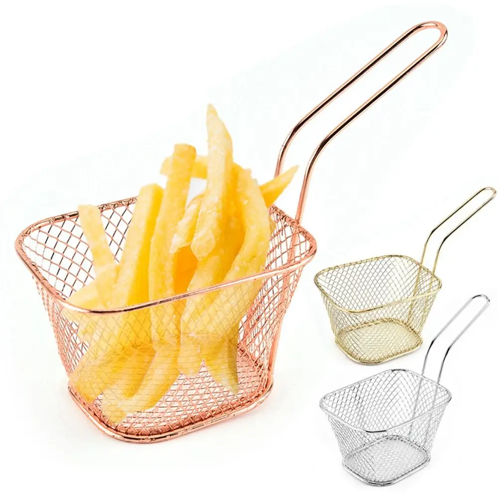 

Fry Chips Net Oil Filter Fried Food Filter Chef Frying Strainer Colander Tool Kitchen Cooking Gadgets French Fries Basket