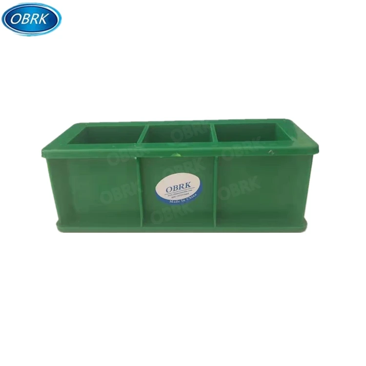 Factory Directly Supply Plastic Concrete 50mm Cube Three Gang Test Molds