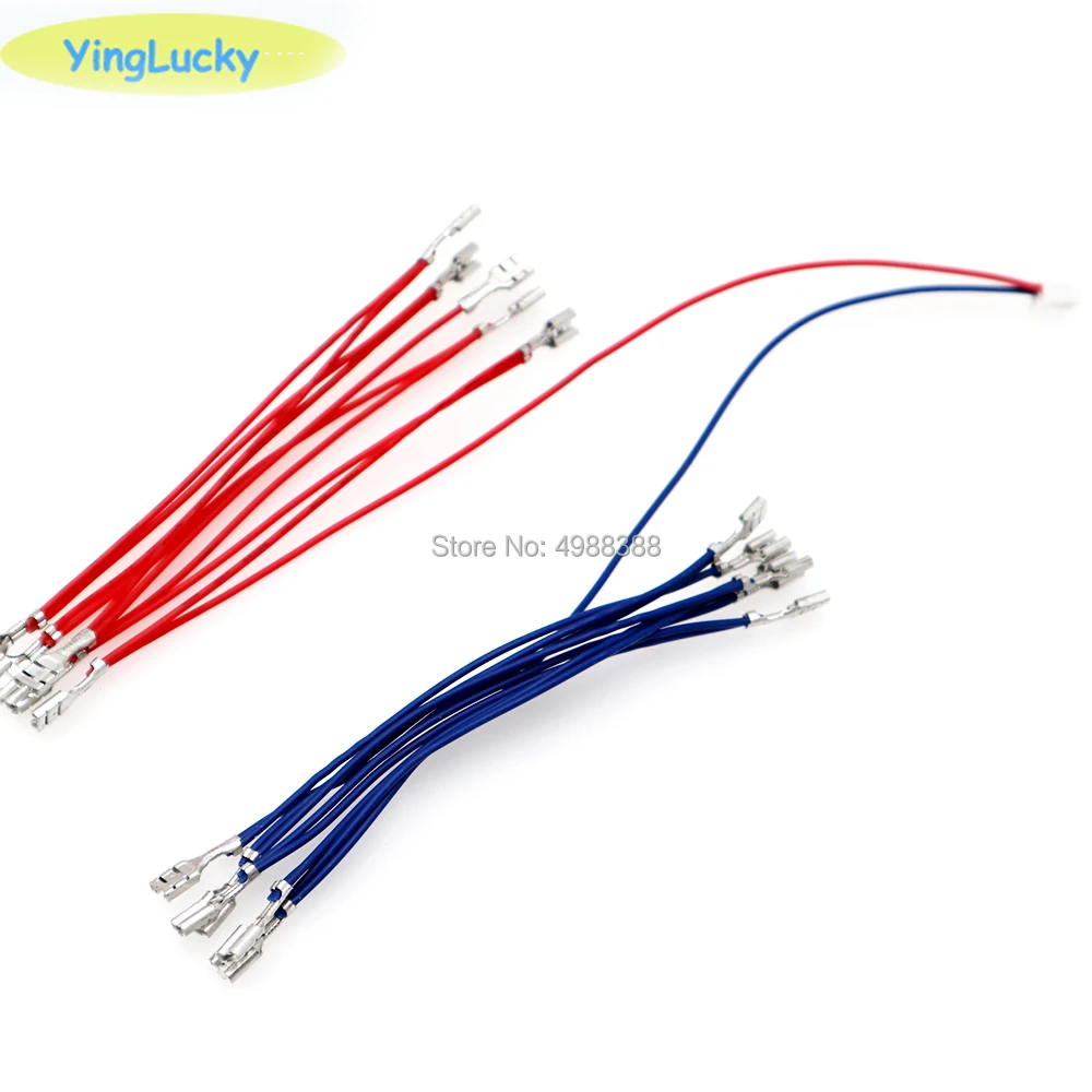 6.3mm ,4.8mm or 2.8mm Quick 2pin Cables 5V / 12V Illuminated Light Bulb Cable To USB Encoder for Arcade LED Button game Joystick