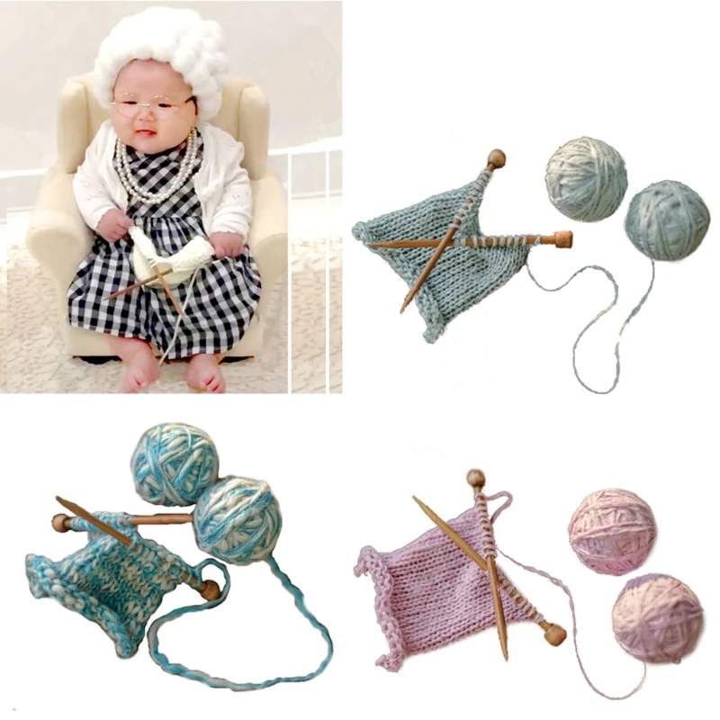 Mini Props Newborn Photography Baby Photo Shooting Accessories Creative Cosplay Grandma