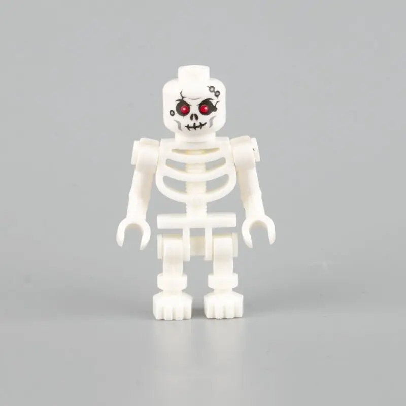 City DIY Halloween Horror Skeleton Friends accessori modello Building Blocks giocattoli per bambini