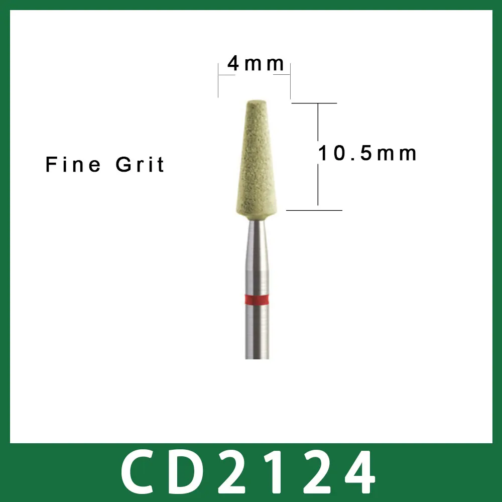 1 pces laboratório dental cerâmica diamante moedor bur mid-grosseiro e grão fino para baixa velocidade handpiece 2.35mm haste