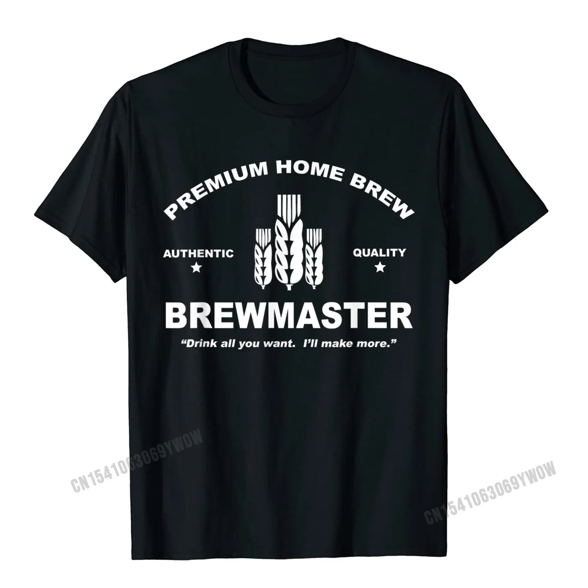 Brewmaster Premium Home Brew Beer Brewing T-Shirt Camisas Men Rife Mens T Shirt Normal Tops T Shirt Cotton Hip Hop