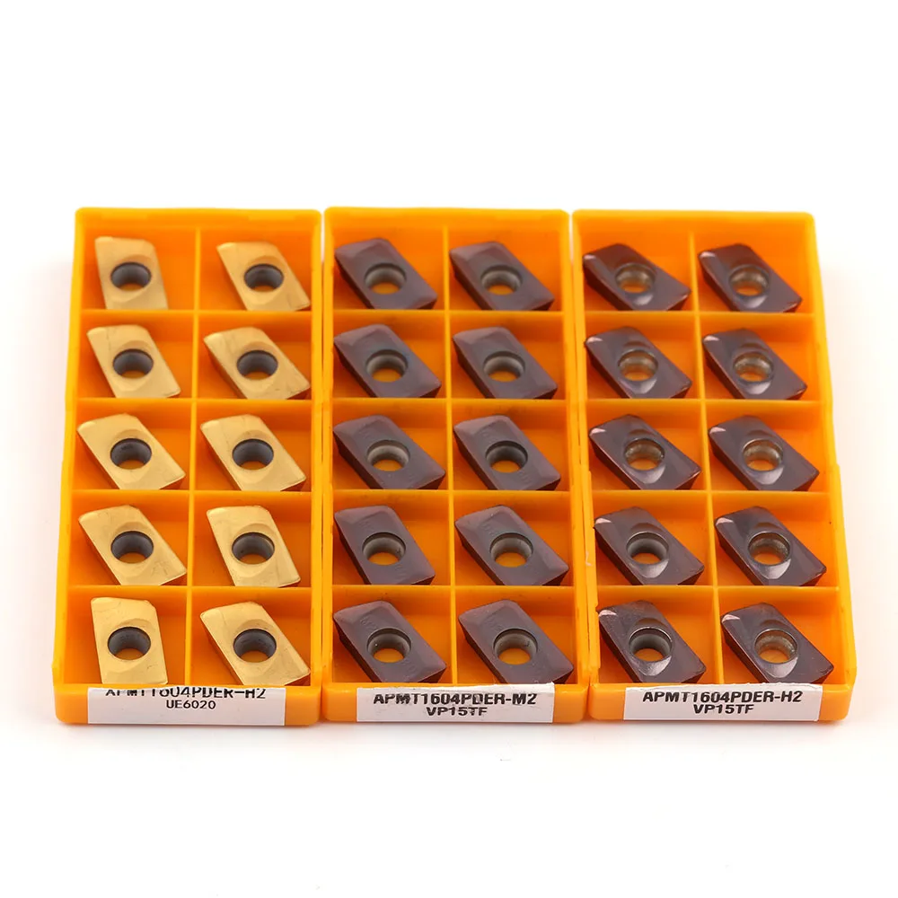 10PCS lathe tool APMT1604 M2 + 1PCS 25mm milling cutter BAP400R C25-25-150-2T carbide insert milling cutter processing tool