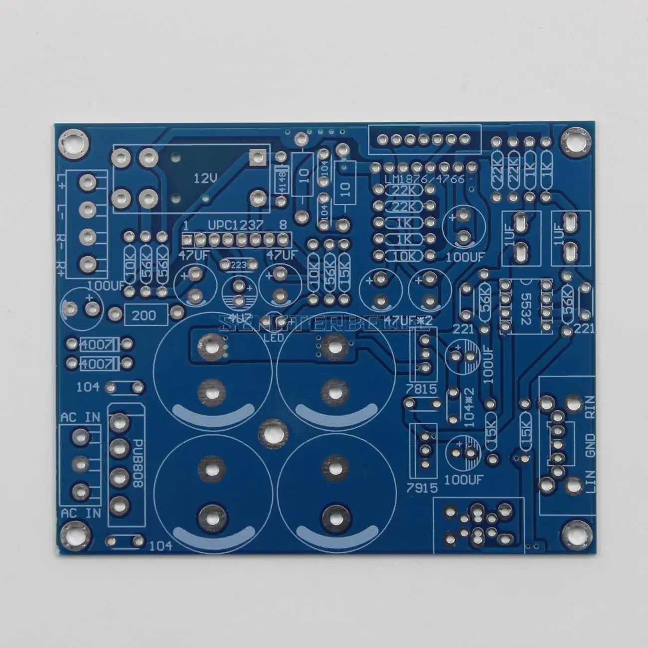 LM1876TF LM4766 + 5532 Preamp HiFi Home Audio Power Amplifier Board PCB With Speaker Protection