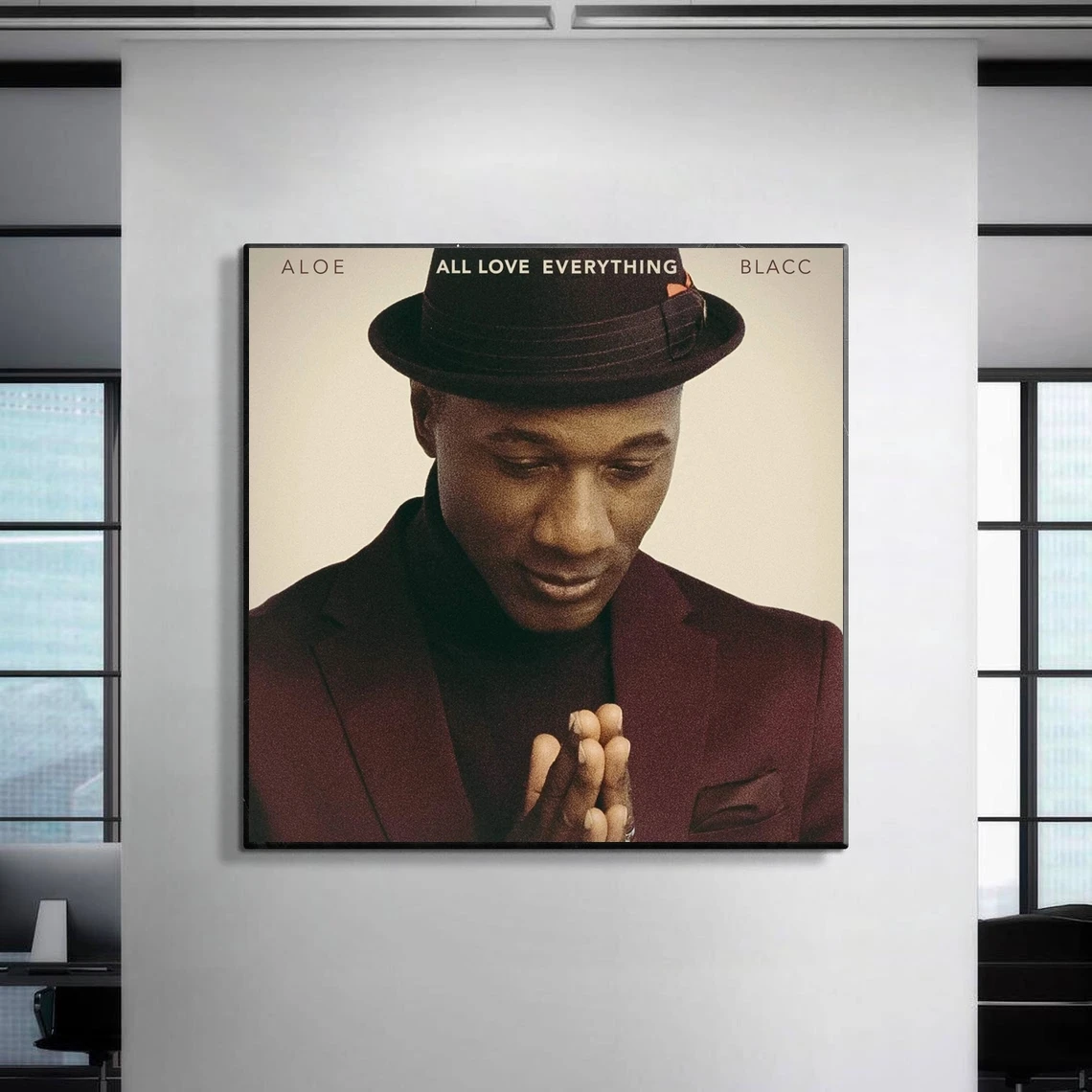 All Love Everything Aloe Blacc Music Album Poster Canvas Print Rap Hip Hop Music Star Singer Home Wall Painting Decoration