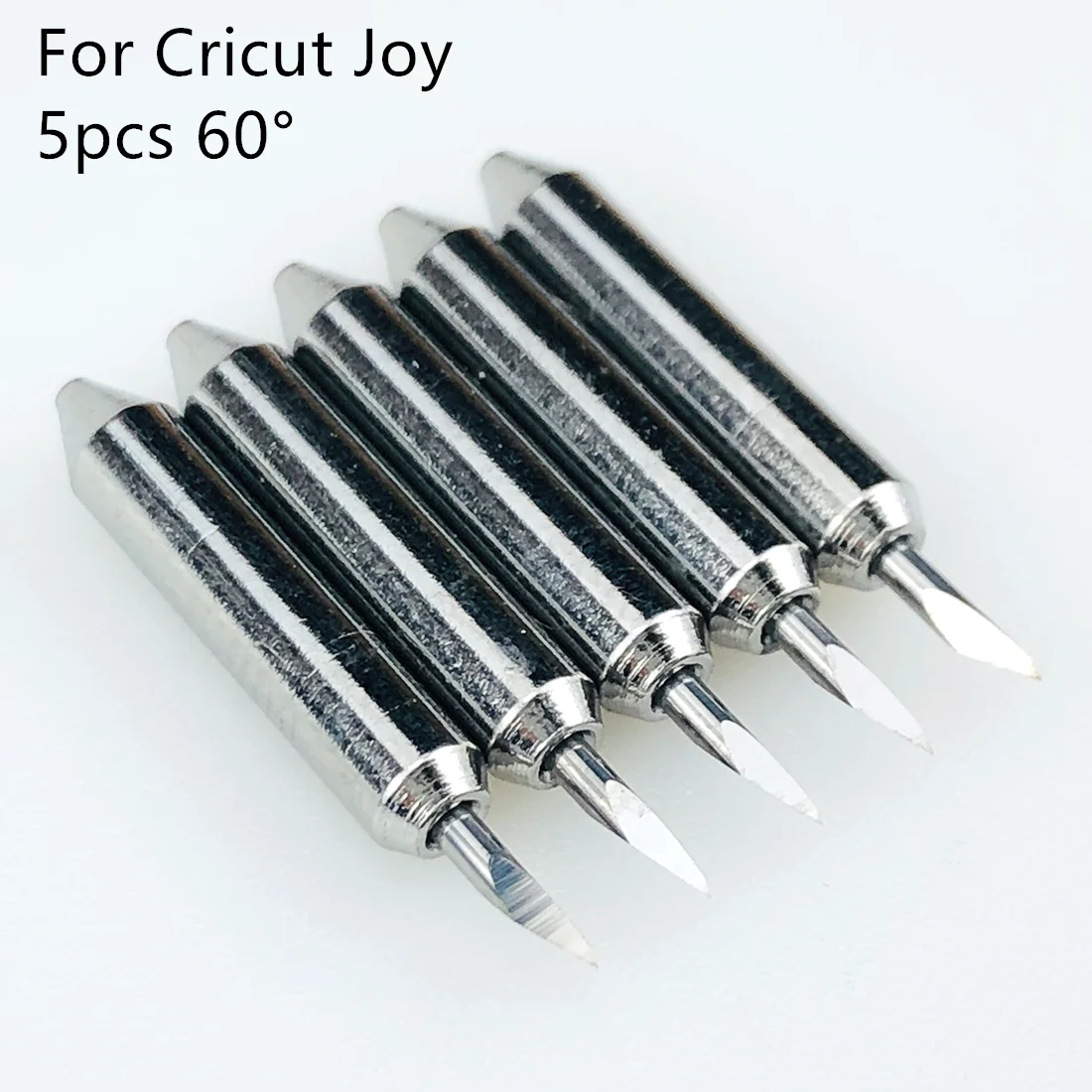 Dia 3mm 5pcs 60 Degree Plotter Blades Vinyl Cutter Knife for Cricut Joy Replacement Cutting Blades Milling Engraving Machine