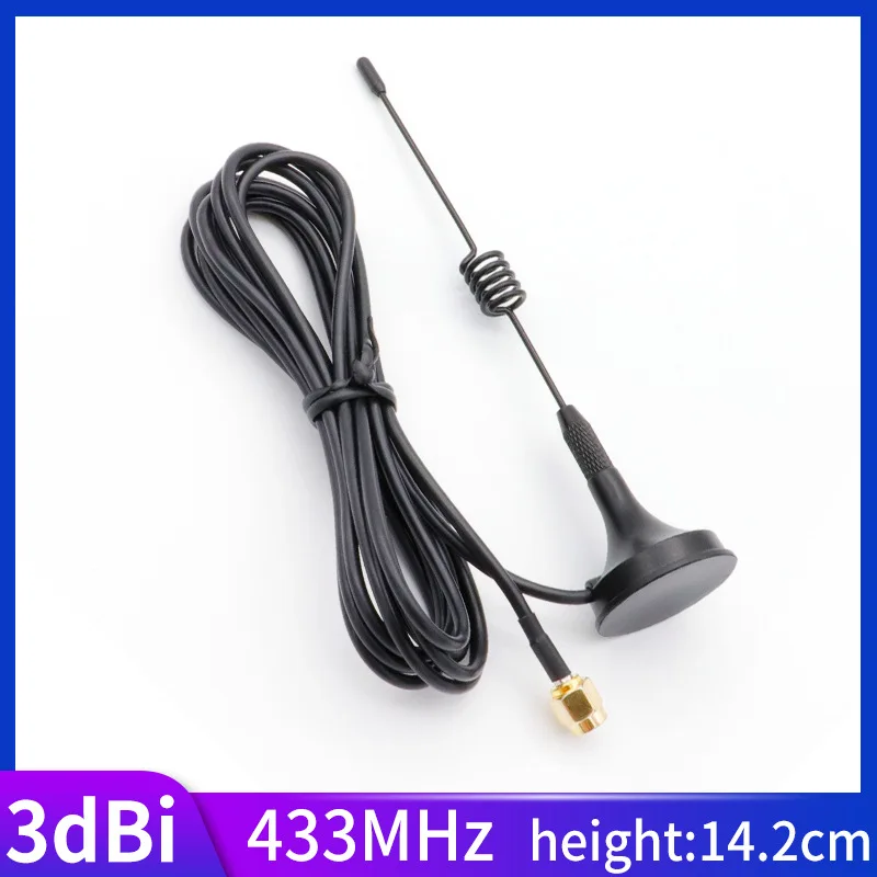 

Lora антенна 433MHz цифровой измеритель модуль считывания Магнитный съемник для жестких бирок для электронного отслеживания товара, небольшой присоски антенна с высоким коэффициентом усиления Открытый водонепроницаемый антенна