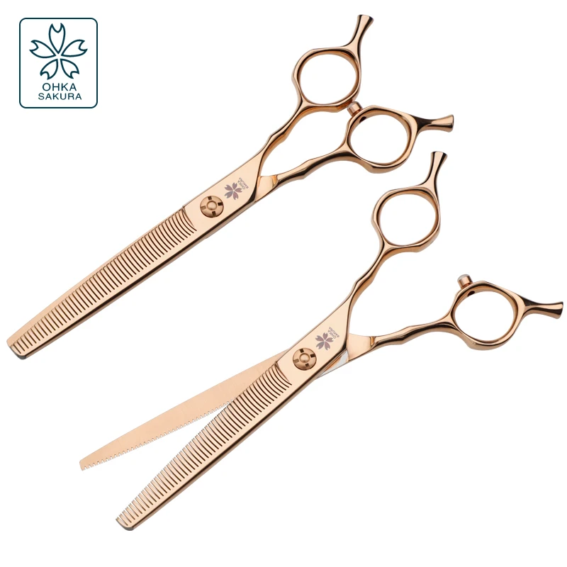 High-End Golden Pet Double-Sided Tooth Shears 6.5 Inch Trimming Shears Imported VG10 Material Beautician Special Thinning Shears