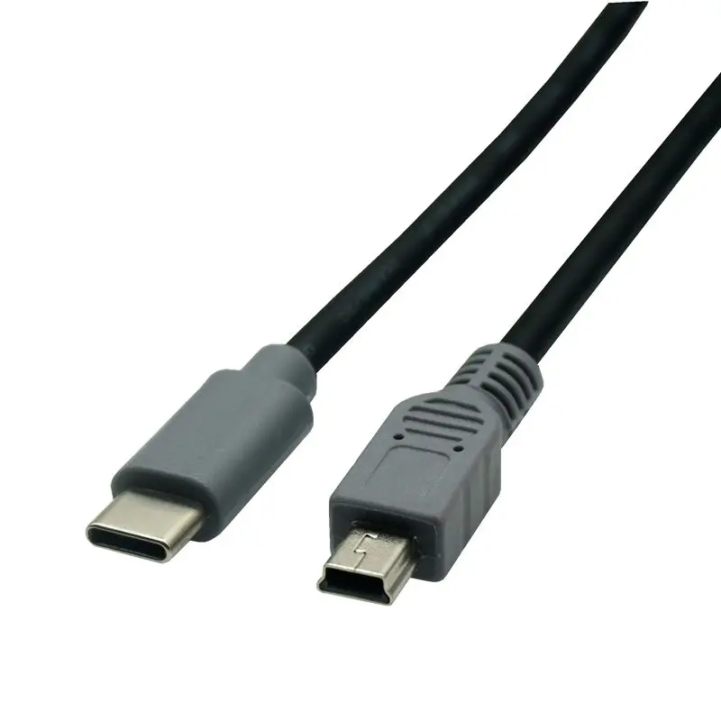 USB typ C OTG na Mini USB 5PIN szybki kabel ładujący ładowarka USB kabel do przesyłania danych do komputera Macbook synchronizacja komputera