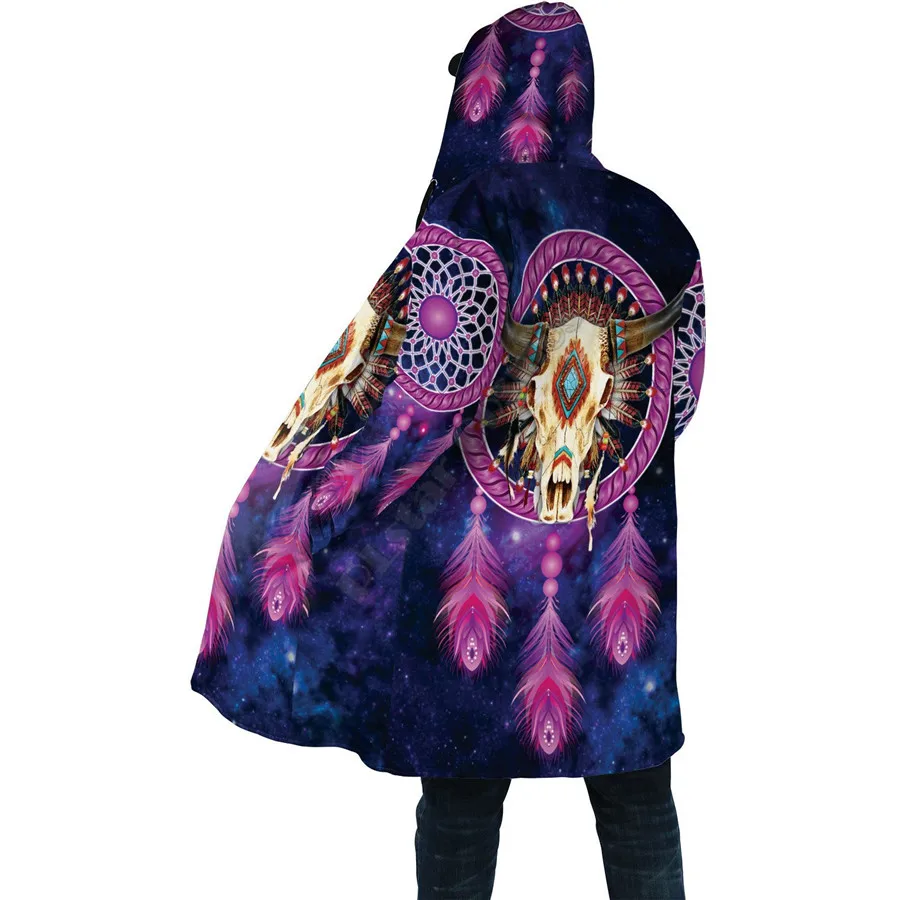 Irish Blood Cloak 3D All Over Printed Hoodie Cloak for Men Women Winter Fleece Wind Breaker Warm Hood Cloak