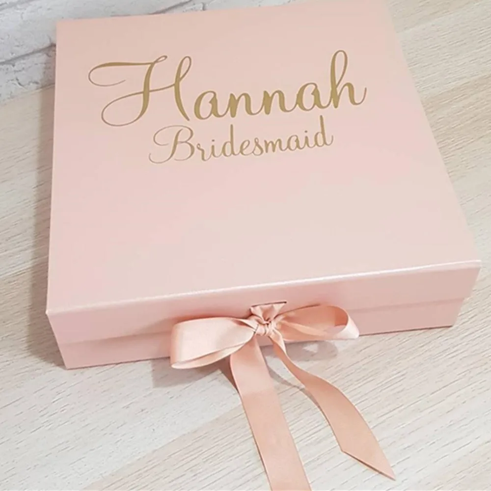 

Personalised Bridesmaid Gift Box Bridal Party Gift Box Bridesmaid Gift Box Present Packaging Gift Boxes Wedding Party Gift Named