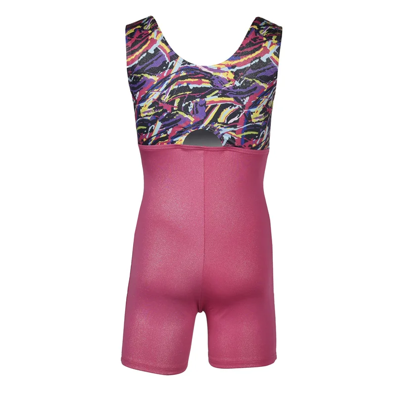 Ensemble de gymnastique pour enfants, impression par Sublimation, bonne qualité, pas cher, danse courte, sport, natation, offre spéciale