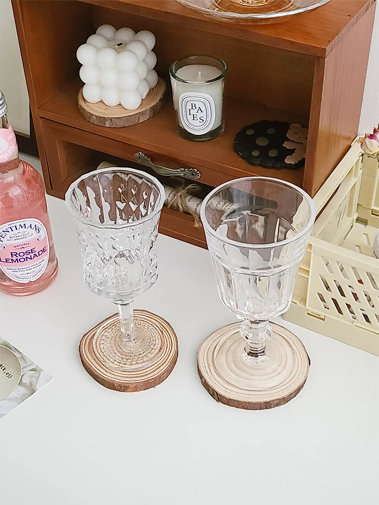 Log ประจำปีแหวน Coaster Pine ชิปเทียนหอมเบาะสไตล์ Retro Photo Props ตกแต่ง Desktop Home เครื่องประดับ