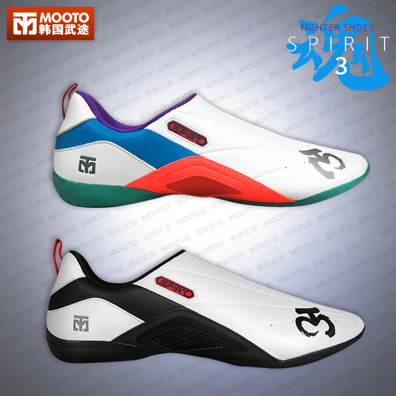 MOOTO-zapatos de taekwondo Spirit 3, calzado ligero y transpirable, color blanco y negro, novedad