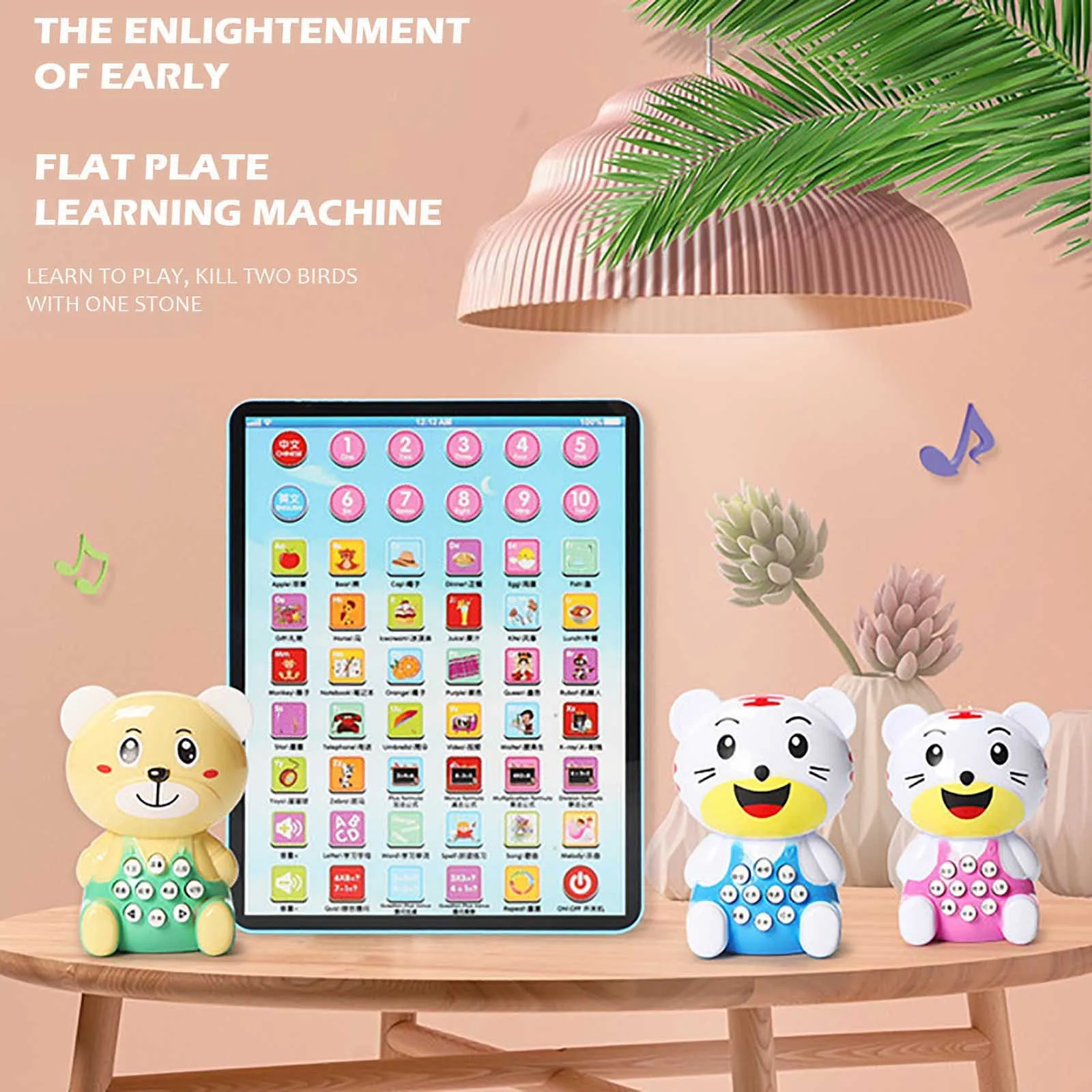 Mini brinquedo de aprendizagem educacional do bebê crianças máquina leitura portátil tablet crianças meninas meninos presente para a educação tablet infantil