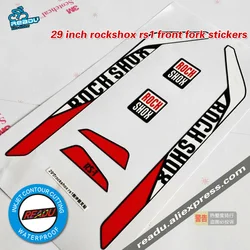 READU 29 inch rs1 front fork stickers bike stickers Rs1 fork decals Mtb Carbon Frame Bicycle Frame Fork Stickers