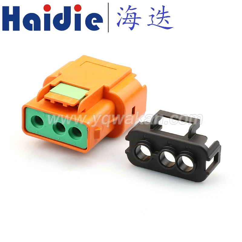 1-100 sets 3pin auto wiring harness plug cable electric plug connector X02-P03-TE301-N40LM