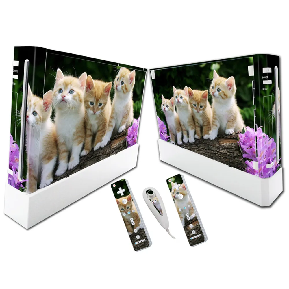 

for W ii Vinyl Skin Sticker Protector for W ii and controller skins Stickers for w ii Console Protect console from scratch