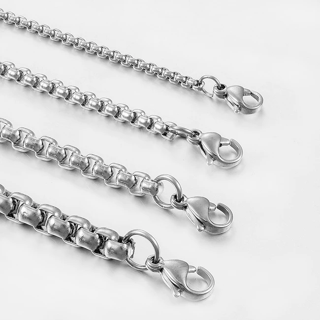 Herren-Halskette aus Edelstahl im Hip-Hop-Stil, Modischer Hochwertiger Schmuck – Detail 2