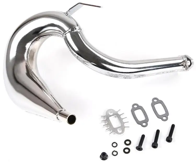 Steel High Performance Exhaust Pipe for HPI Rovan KM Baja 5B 5T 5SC fit CY and most Zenoah 23cc to 36cc Engine