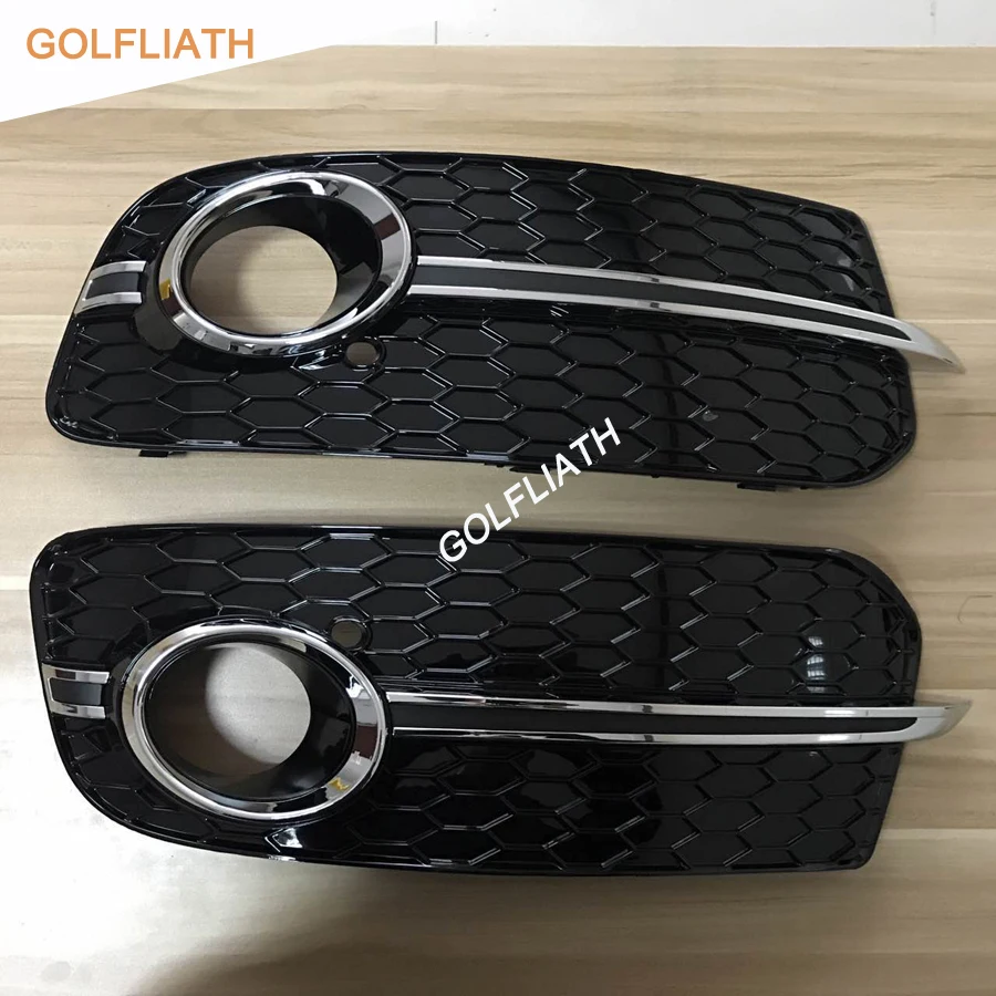 GOLFLIATH RSQ5 Car-Styling ABS Auto Car Front bumper Grill side Grille fog light grille for Audi Q5 original bumper 2013-2016