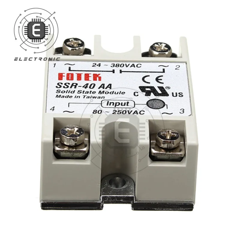 SSR-40AA-H Solid State Relay Module AC 80-280V to AC 90-480V 40A solid state relays