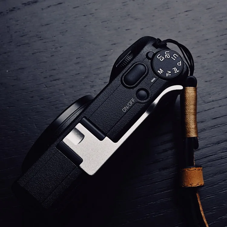 Ze stopu Aluminium ze stopu Aluminium uchwyt kciuka metalowa kamera Hot pokrowiec na buty dla Ricoh GR3 GRiii czarne srebrne kolory