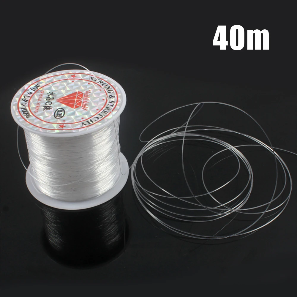 40m Clear Nylon Invisible Thread Fishing Wire Hanging Balloons Wire Jewelry Christmas Garland Thread Birthday Party Decoration