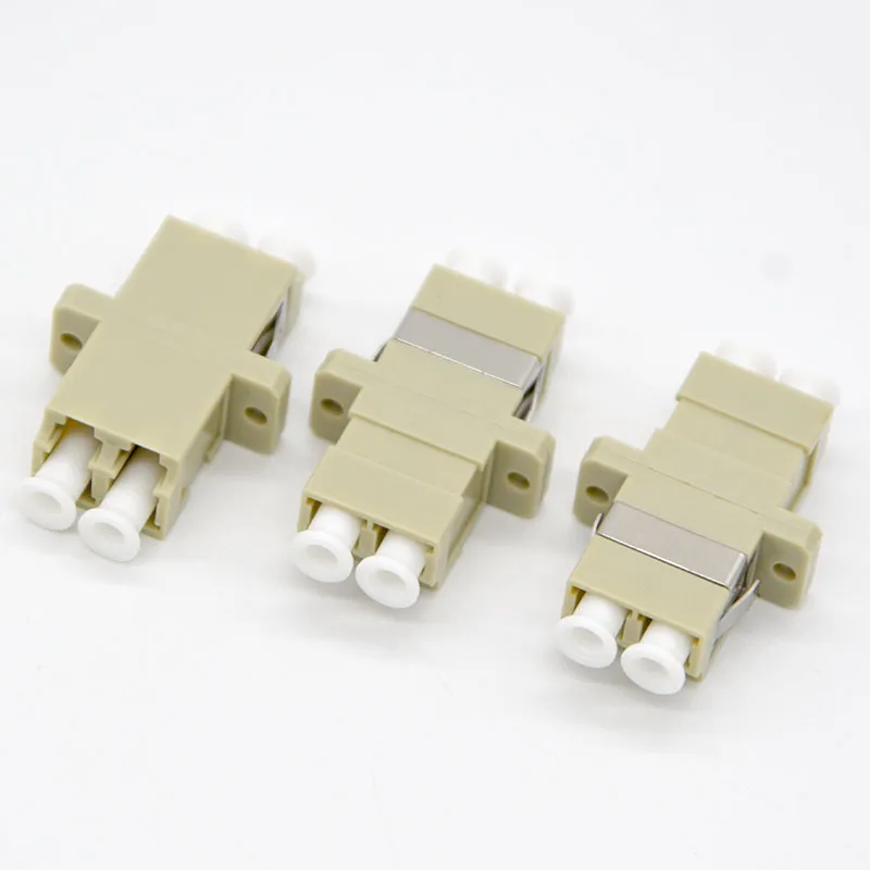 

GONGFENG 200pcs NEW HOT SELL Optical Fiber Connector LC Multimod Beige Coupler, Adapter Flange Special Wholesale to Russia