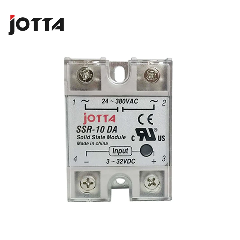 Free Shipping SSR -10DA/25DA/40DA  DC control AC SSR white shell Single phase Solid state relay