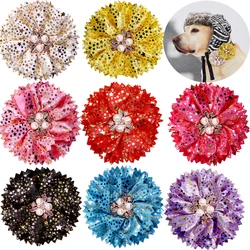 Flower-Collar 50pcs Dog Supplies Slidable Dog Bow Tie Small Dog Collar Charms Dog Wedding Accessories Cute Fashion Pet Supplies