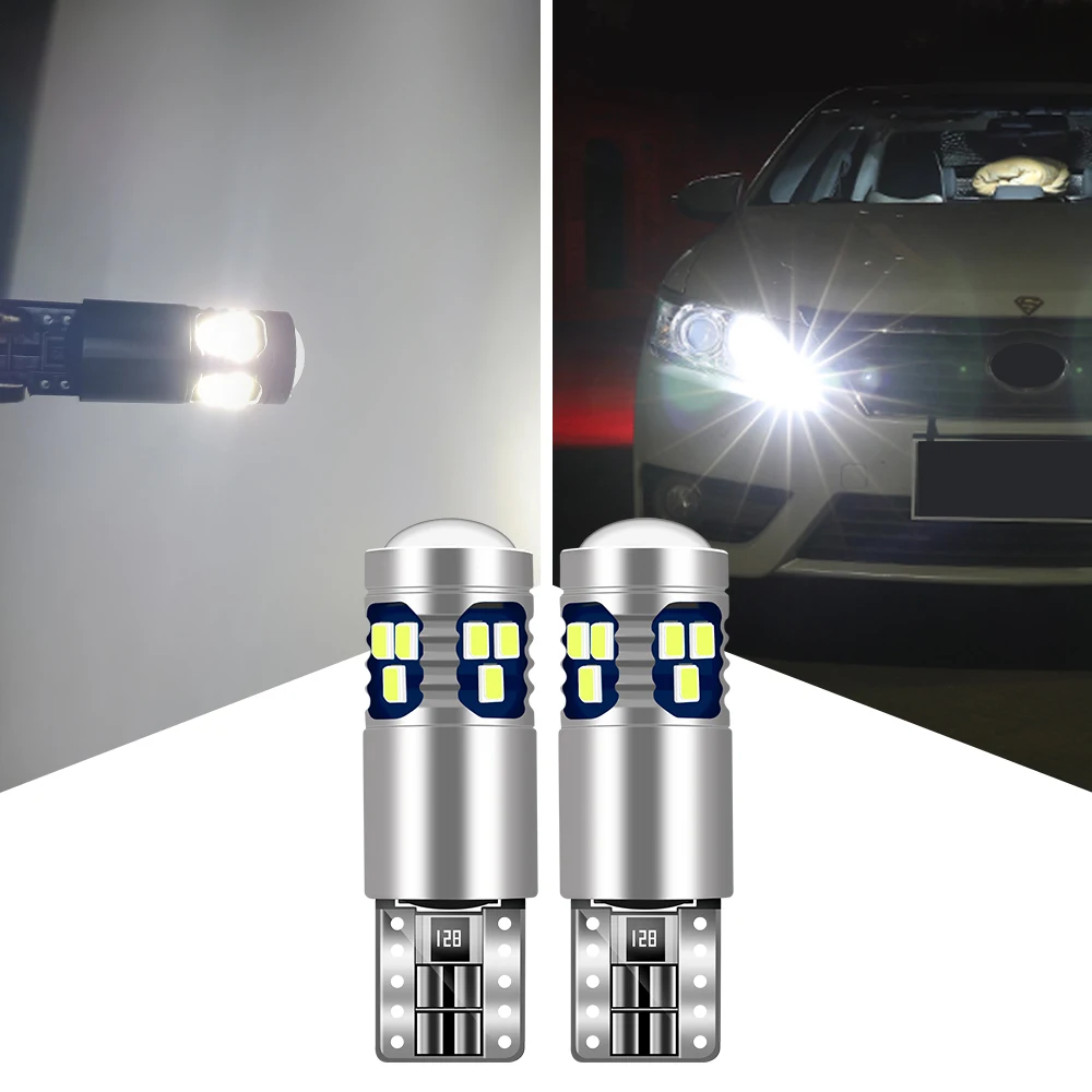 Para Volkswagen VW Golf 4 5 6 7 MK4 MK5 MK6 MK7 Scirocco Caddy Touareg 2 uds T10 W5W bombillas LED ancho de coche accesorios de luz de