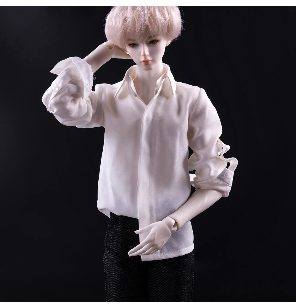 

D03-P202 children handmade toy 1/3 1/4 uncle SSDF Doll clothes BJD/SD doll clothes white top grade Chiffon shirt 1pcs