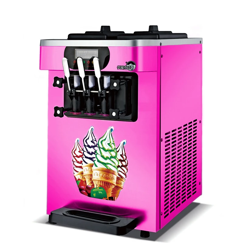 22L-26L/H Three Flavors Soft Ice Cream Machine Commercial Ice Cream Maker 110V/ 220V XQ-22X