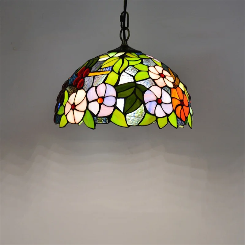 OUFULA Tiffany Pendant Light Modern LED Lamp Creative Fixtures Decorative For Home Dining Room