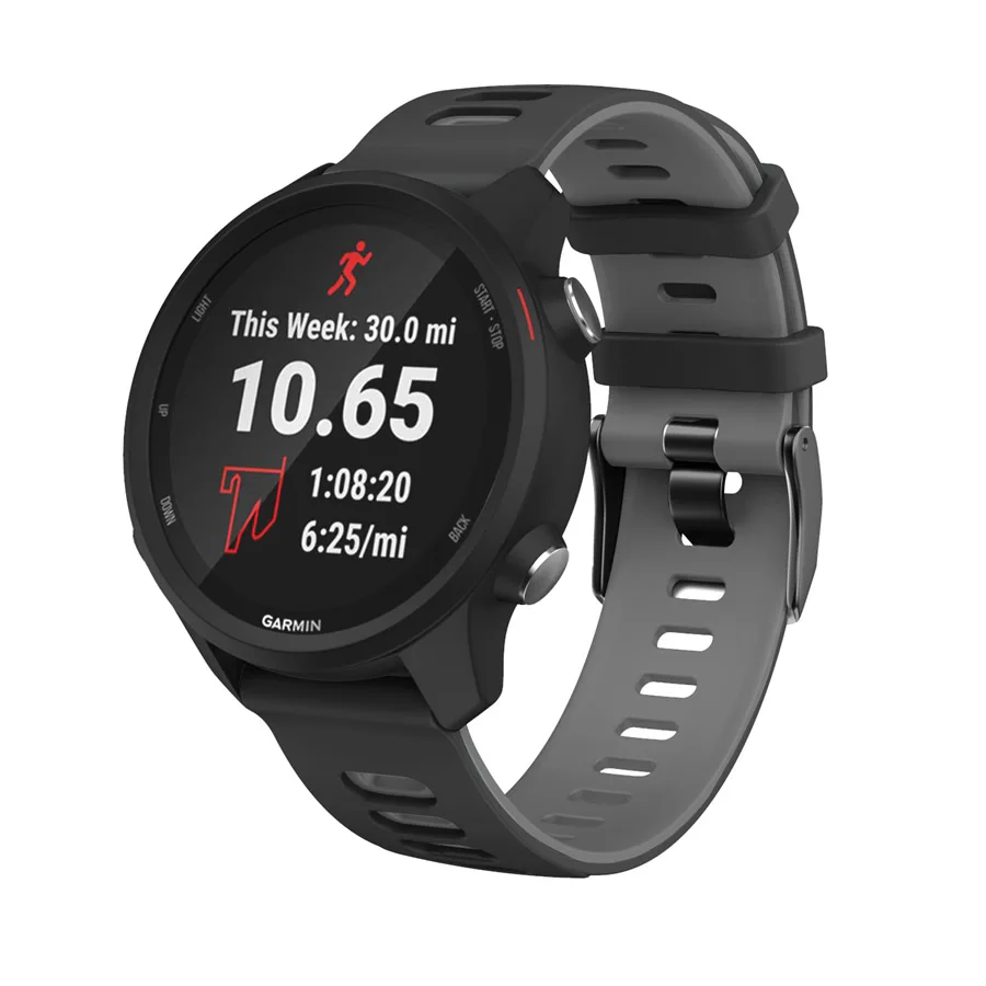 Garmin Venu 2 용 실리콘 팔찌 Garmin Forerunner 158 M 245 55 용 스포츠 시계 밴드 Vivoactive 4 3 Venu 손목 스트랩