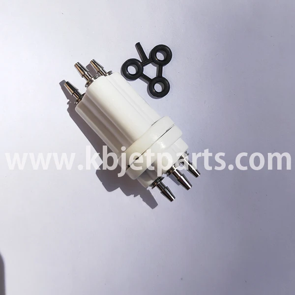 

FA20254 pigment ink printhead 3 way FLUID CONNECTOR use for linx 4800 4900 6200 6800 6900 7300 7900 inkjet coding printer