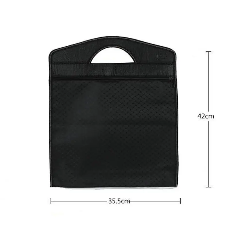 Office Portable Document Bag Vertical A4 File Document Organizer Zipper File Bag (Custom LOGO For 100pcs)