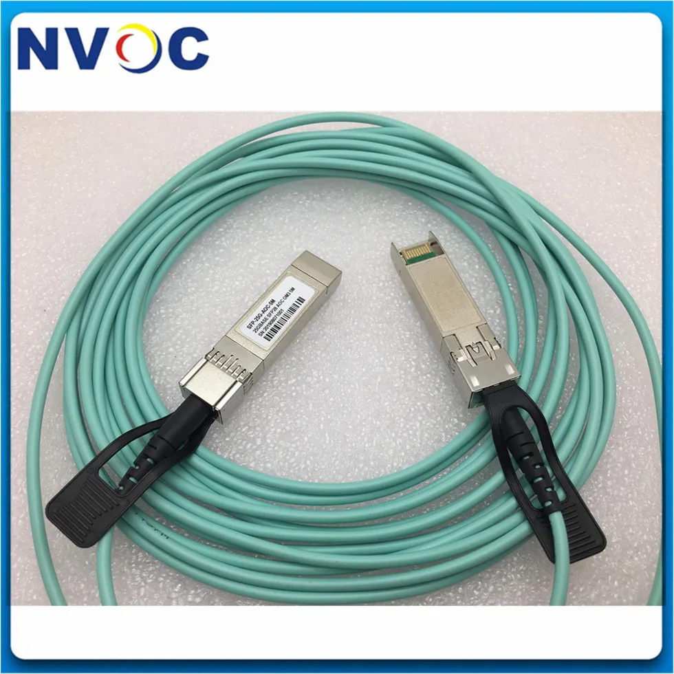 Imagem -06 - Aoc Cabo Óptico Ativo para Interruptor de Data Center 25g Sfp28 Om2 Om3150 Om3300 25gbps 1m 3m 5m Sfp28