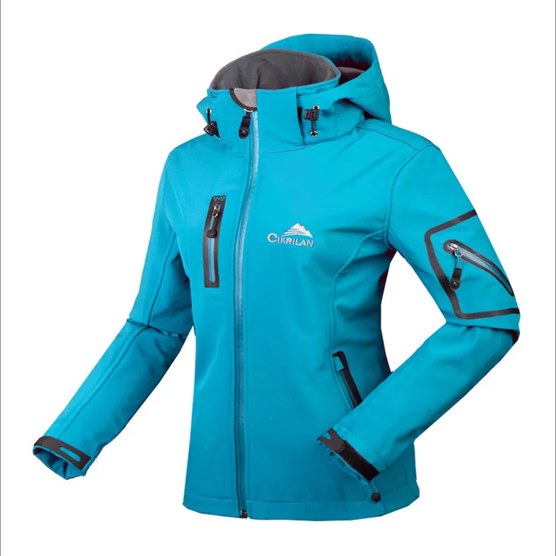 GWater Resistente Respirável Softshell Jacket Mulheres Blusão Impermeável Esportes Ao Ar Livre Escalada Caminhadas Camping Pesca Inverno