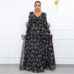 Customized Traditional African Dresses For Women Party Dashiki Clothing Summer Autumn Long Maxi Dress Robe Africaine Femme Afric