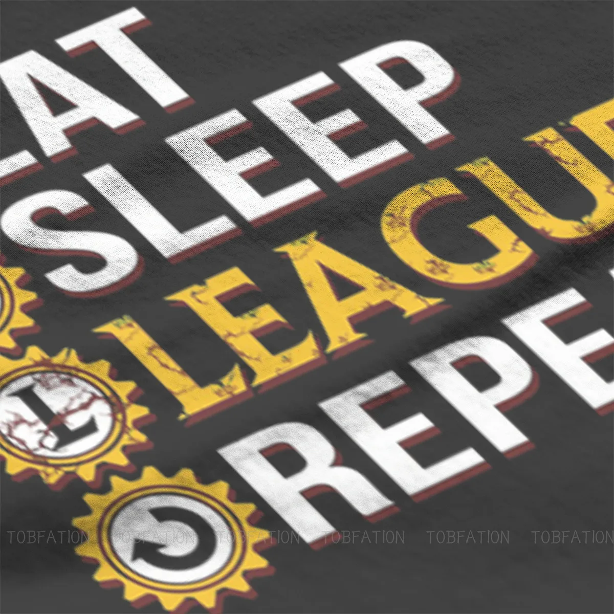 League Of Legends LOL TShirt for Men League Of Legends Eat Sleep League Repeat Funny Gifts EssentialTee T Shirt High Quality