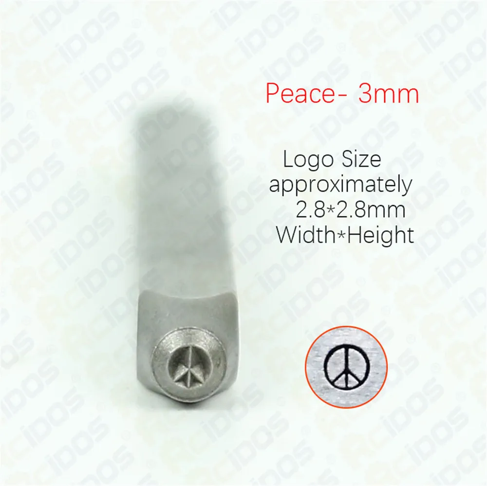 US dollars /Peace Design symbol Metal Jewelry Design Stamps,DIY Bracelet/jewelry symbols steel stamp 3mm