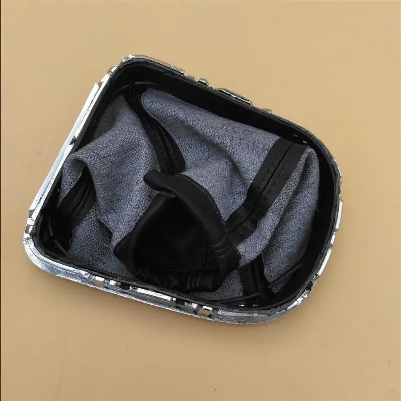 For Chevrolet Chevy Cruze 2008 2009 2010 2011 2012 Car-Styling New MT Car Manual Gear Shift Knob Leather Boot With Chrome Base