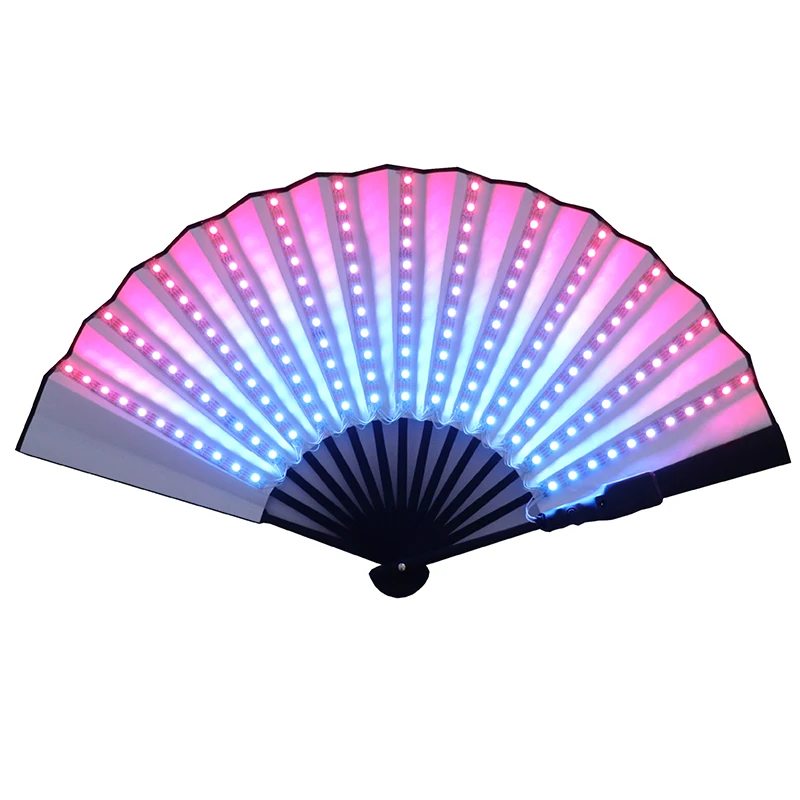 New Full Color LED Fan Stage Performance Dancing Lights Fans Over 350 Modes Microlights Infinite Colors Rave Party Gifts