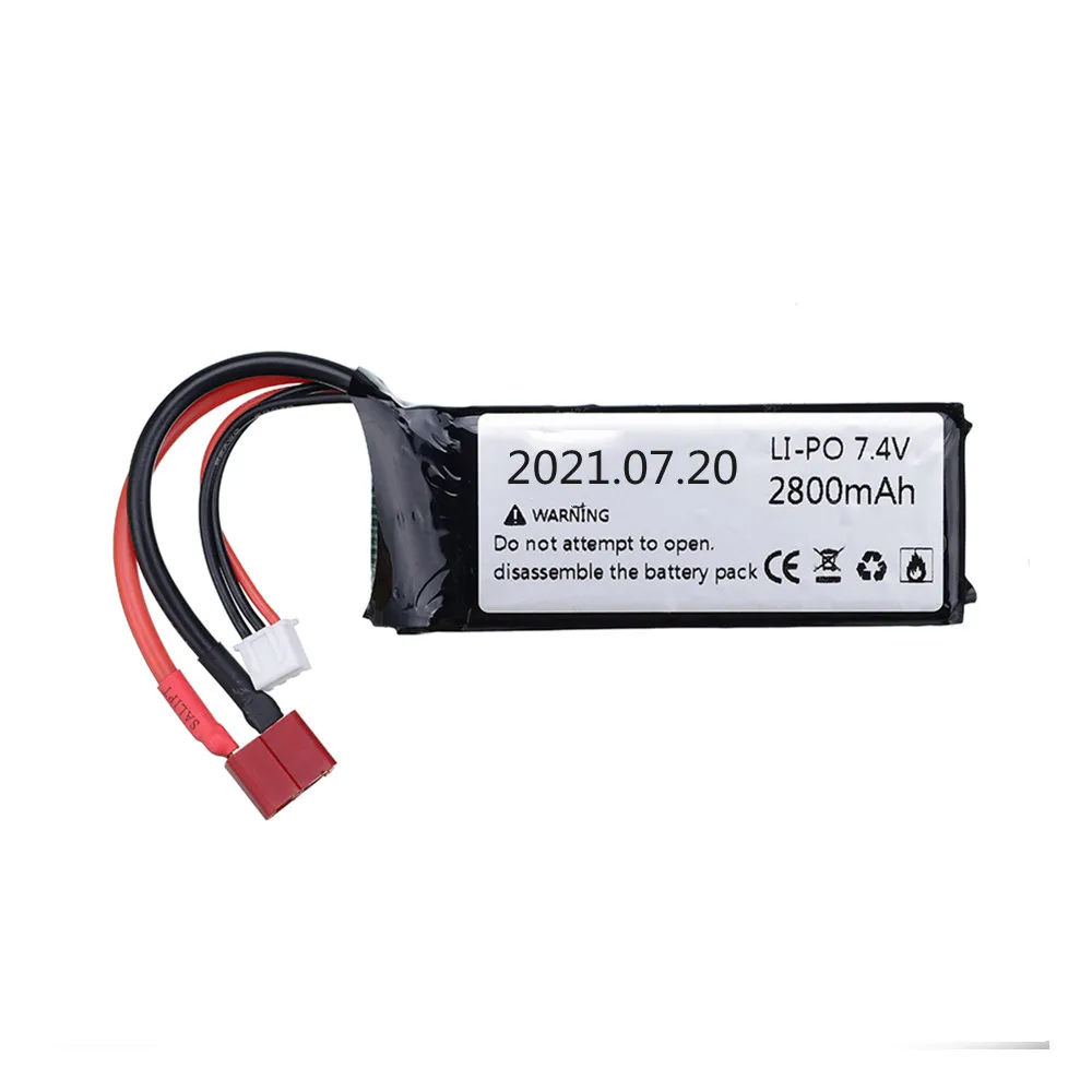 ل Wltoys 144001 سيارة 2s 7.4 فولت 1500/2200/3000/3200mAh يبو بطارية T التوصيل ل Wltoys 144001 12423 12428 RC قطع غيار السيارات