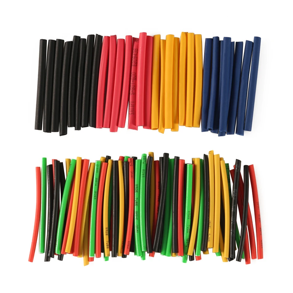 164 قطعة/المجموعة الحرارة يتقلص أنبوب Heatshrink أنبوب البولي أوليفين تقلص متنوعة سلك كابل معزول التغطيه يتقلص أنبوب