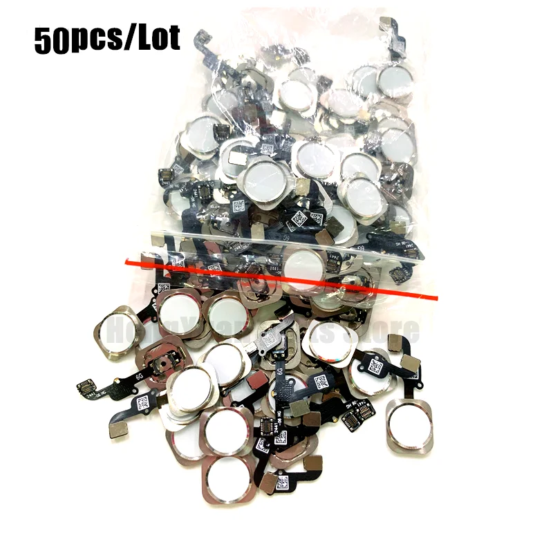 

50pcs Home Button Key Flex Cable For iPhone 6 6P 6s Plus Return Functions Back Home Button Repair Parts