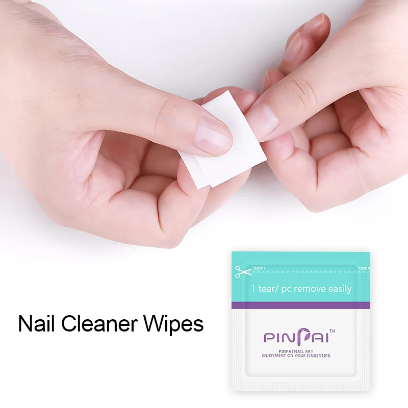 PinPai Nail Polish Degreaser Remover Cleaner Nail Art Soak Off Nail Cleanser Wrap For Manicure Gel Polish Remover Nail UV Wipes